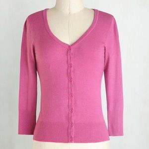 Mak — Magenta Cardigan — Size L